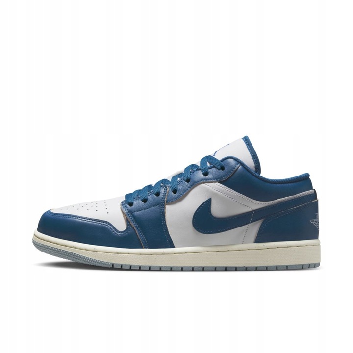 barbati Nike Jordan 1, piele naturala, Alb/Albastru