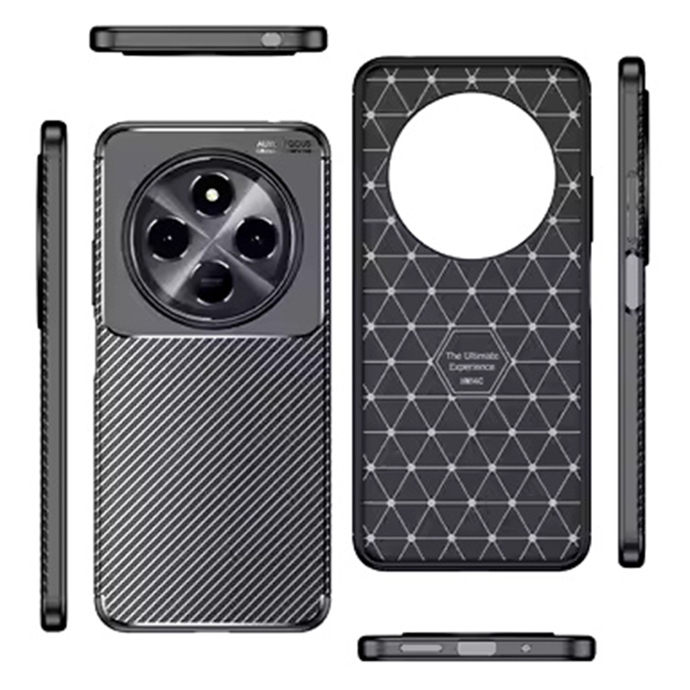Husa pentru Xiaomi Redmi Note 14 Pro 4G / Poco F7 - Techsuit CarbonFiber - Black