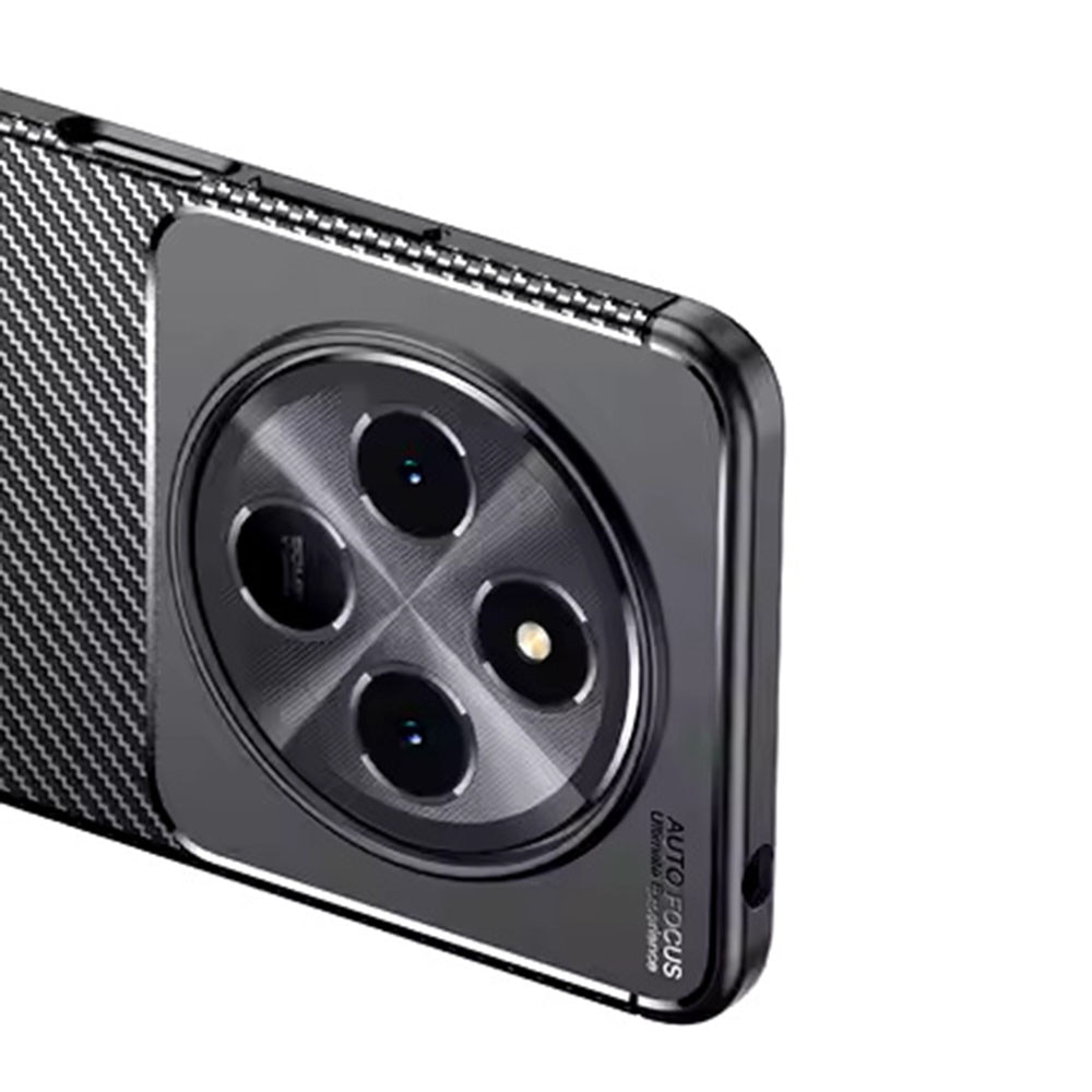Husa pentru Xiaomi Redmi Note 14 Pro 4G / Poco F7 - Techsuit CarbonFiber - Black