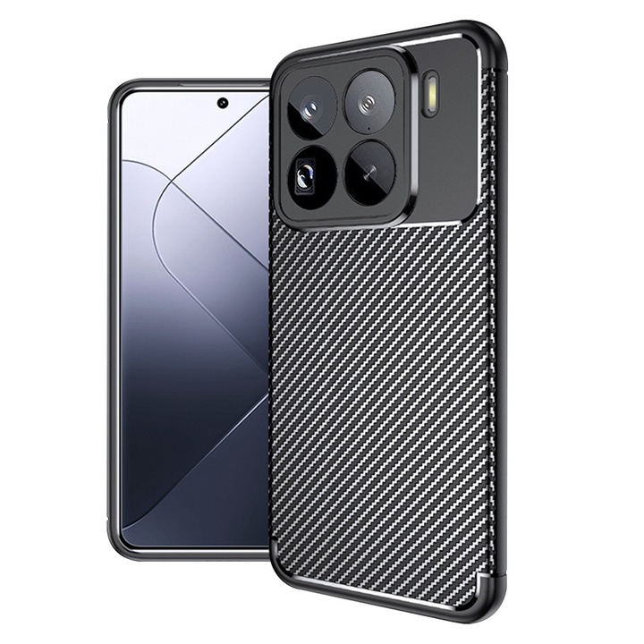 Husa Protectie pentru Xiaomi 15 Pro, P10, Termoplastic, Deep Dark