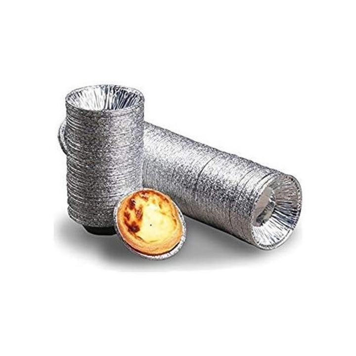 Forme prajituri, Enforose, set 250 bucati, aluminiu, argintie, utilizare multifunctionala