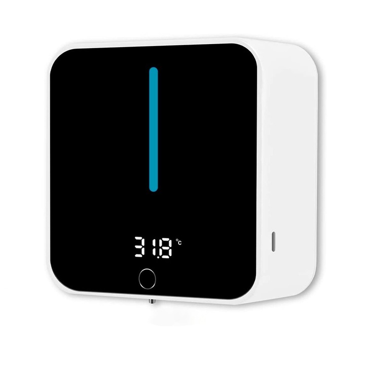 Dispenser automat de sapun Enforose, montat pe perete, capacitate 400ml, senzor infrarosu de inalta sensibilitate, compatibilitate versatila cu sapunuri