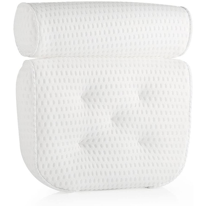 Perna de baie 4D Air Mesh Enforose, rezistenta la mucegai, cu ventuze mari, 100x50cm