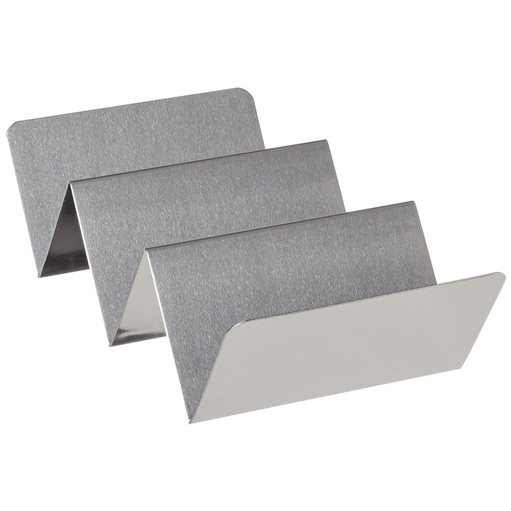 Forma prajituri, Enforose, gratar pentru taco, inox, 4"x8", argintiu