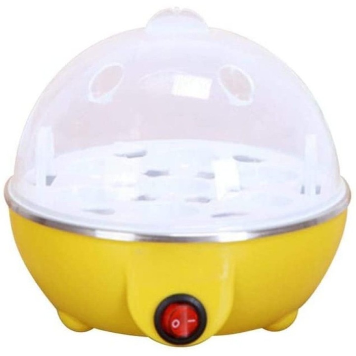 Електрически уред за готвене на яйца на пара, Enforose, с автоматично изключване, без BPA, 30x15x20см