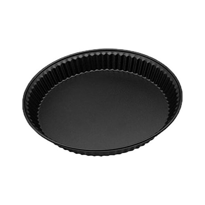 Tava tarta profesionala Enforose, otel carbon greu, non-aderenta, fund detasabil, 30x30cm