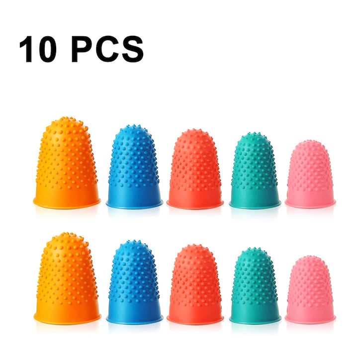 Gumiból készült ujjvédők, Enforose, újrahasználható készlet, hőálló, csúszásmentes, 5 méretben kapható