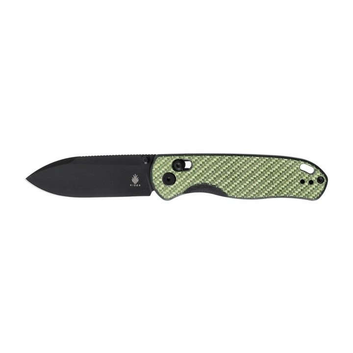 Cutit pliabil Kizer Drop Bear V3619A4, otel Nitro-V, fibra de carbon, 78g
