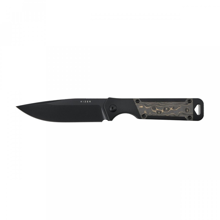 Cutit Kizer Militaw 1067A1, otel S35VN, maner Camo Carbon, cu teaca Kydex