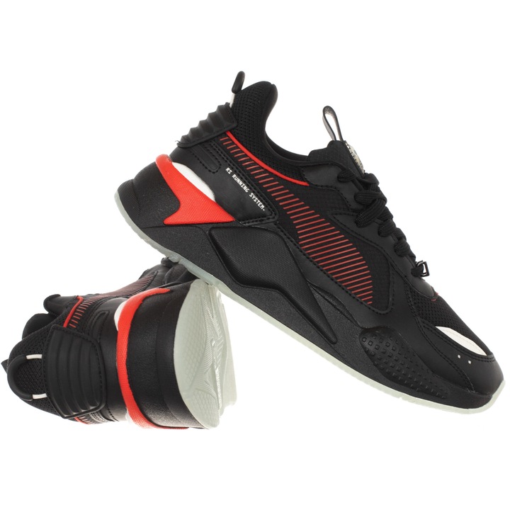 PUMA RS-X Forever Diamond női sportcipő, fekete, szintetikus/textil anyagból