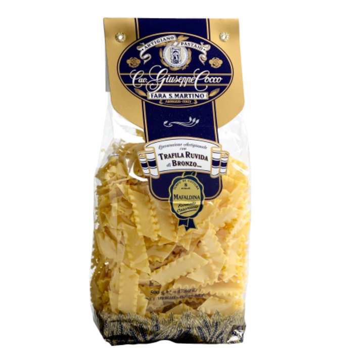 Paste Artizanale, MAFALDINA de la Giuseppe Cocco / 500 g, paste tip mafaldine – Pasta artizanala numarul UNU in lume