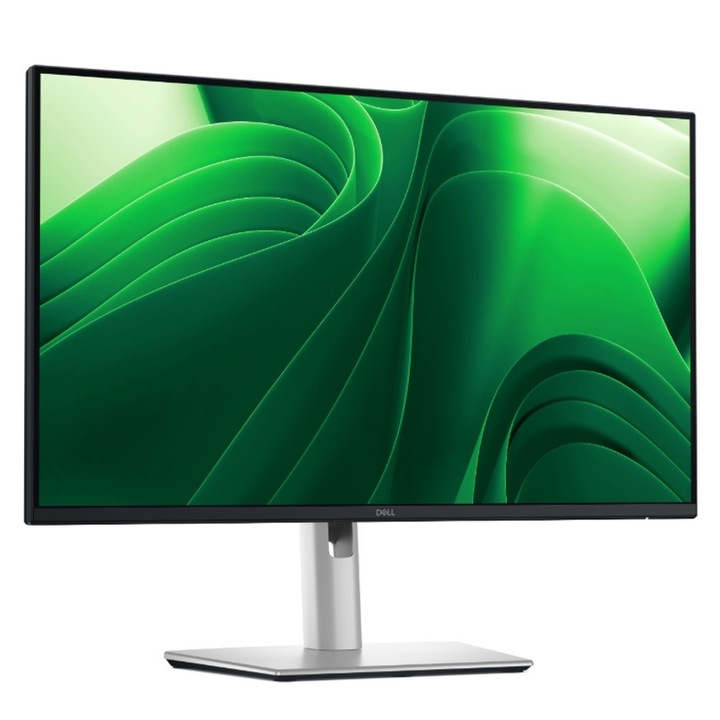 Dell P2425D monitor, 23,8 hüvelykes WQHD LED, IPS tükröződésmentes, 5 ms, 100 Hz, 1500:1, 350 cd/m2, 2560x1440, 99% sRGB, USB-C, 3x USB 5Gbps, Pivo, állítható, S-kijelző, A típus, HDMIt, beállítható Fekete P2425D
