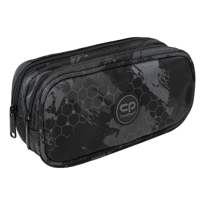 Ученически несесер CoolPack, Duke Kick grey, Без съдържание, Многоцветен