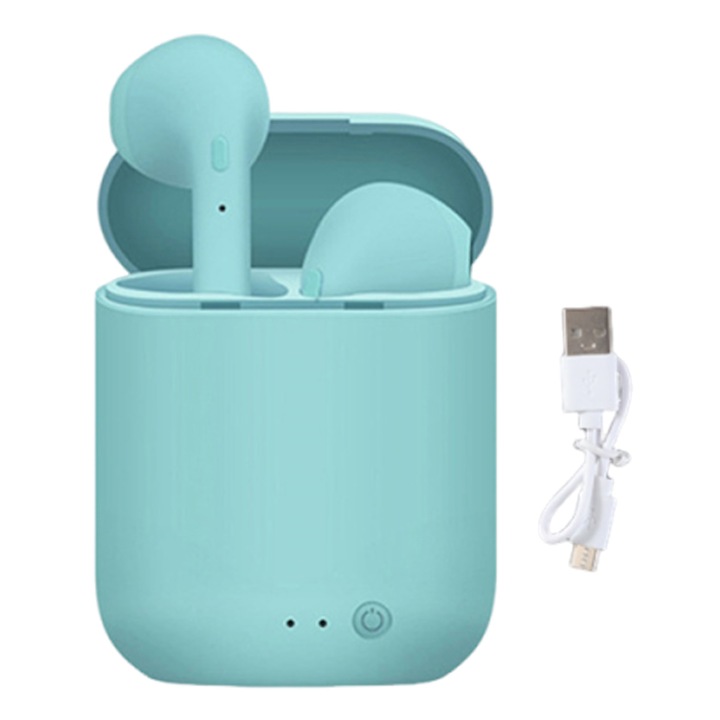 Vezeték nélküli Bluetooth 5.0 fülhallgató, dual sztereó, fekete