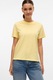 Vero Moda,Tricou de bumbac organic cu decolteu la baza gatului, Galben pai, S