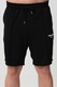 Jack & Jones, Pantaloni scurti de trening cu snur, Alb, Negru stins, 44