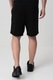Jack & Jones, Pantaloni scurti de trening cu snur, Alb, Negru stins, 44