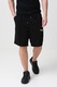 Jack & Jones, Pantaloni scurti de trening cu snur, Alb, Negru stins, 44