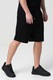 Jack & Jones, Pantaloni scurti de trening cu snur, Alb, Negru stins, 44
