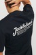 Jack & Jones, Tricou cu imprimeu logo pe partea din spate, Alb, Albastru ultramarin, XL
