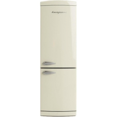 Combina frigorifica Retro Bompani BOCB675/C, Clasa A+, 316 litri, Latime 60 cm, Crem
