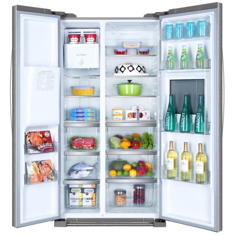 Side by Side Haier HRF630AM7, 555 l, No Frost, clasa A++, Inox eMAG.ro