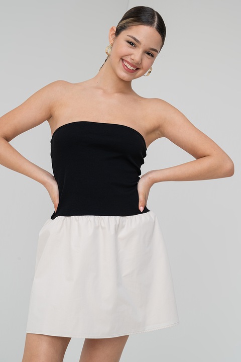 Only, Комби рокля без ръкави, Слонова кост/Черен