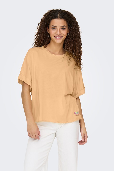 Only, Свободна тениска от органичен памук, Тъмножълт