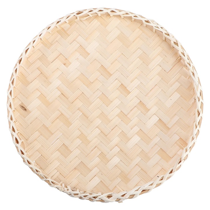 Cos servire bambus, 25x25x4cm, khaki
