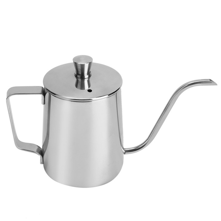 Cafetiera din aluminiu, 300ml, pentru cafea cu aroma puternica, utilizare pe aragaz sau plita electrica