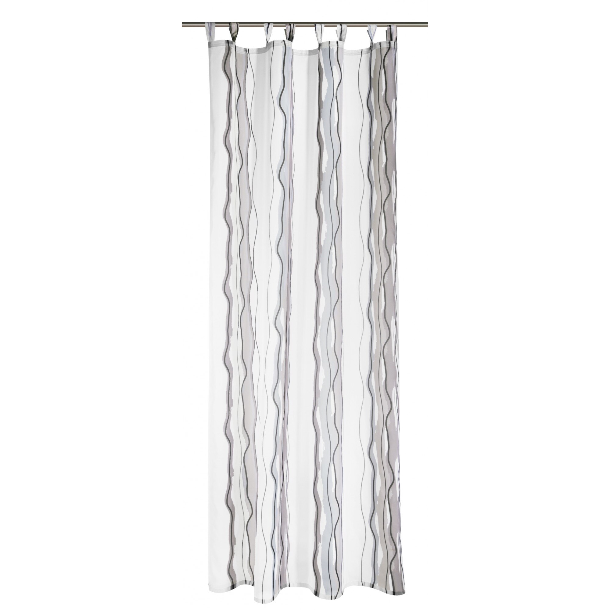 Perdea cu bride, design abstract, dimensiune: 245 x 135 cm