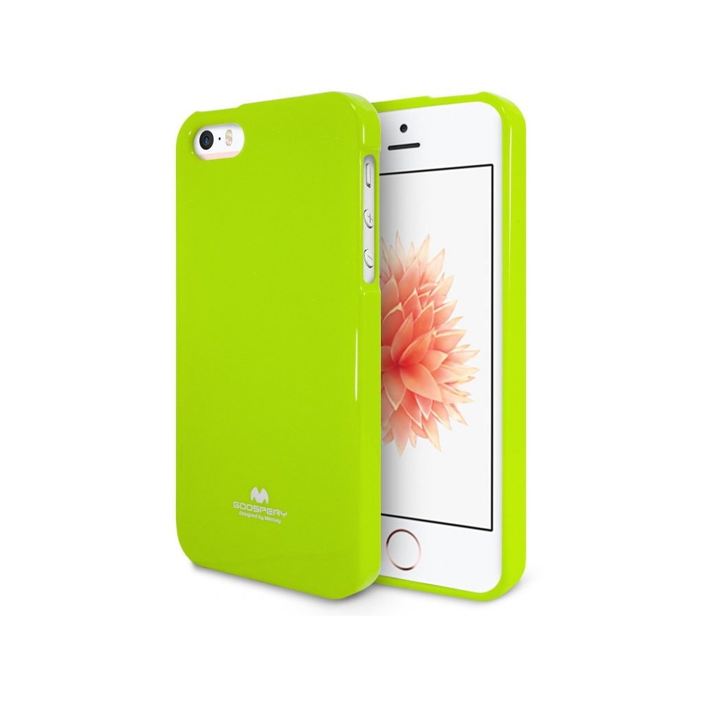 Husa silicon Jelly Mercury Goospery iPhone 5/5S/SE, verde lime