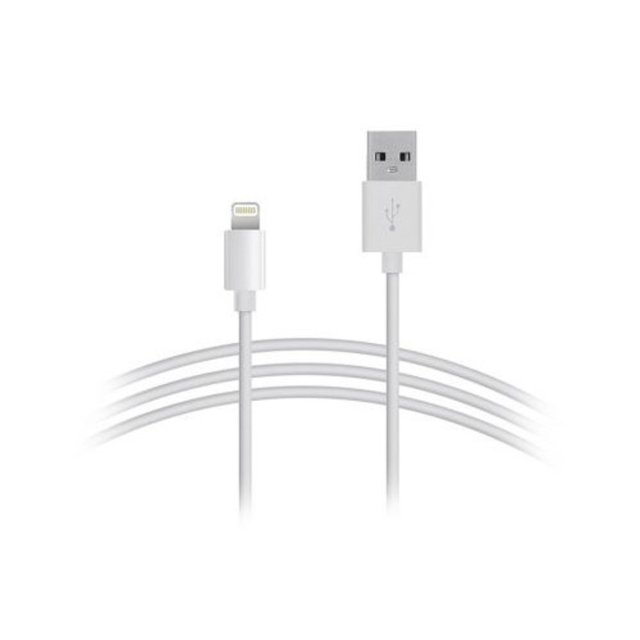 Cablu de incarcare si date pentru iPhone/iPad, White