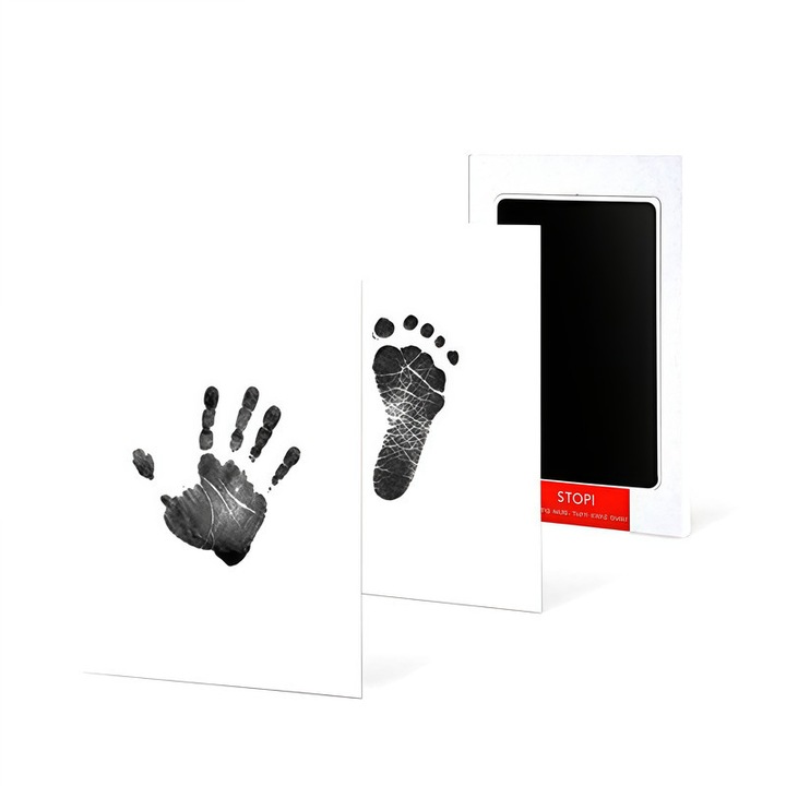 Set de amprente pentru bebelusi si animale de companie, 6 suporturi de hartie, decoratiuni camera copilului
