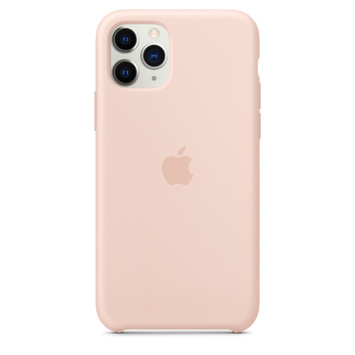 Силиконов Кейс Apple за iPhone 11 Pro Max, Високозащитен, Розов пясък