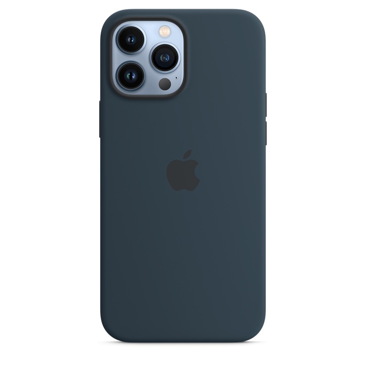 Силиконов Калъф Apple за iPhone 14 Pro, Midnight Blue