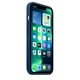 Силиконов Калъф Apple за iPhone 12 Pro Max, Удароустойчив, Тъмносин