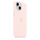 Предпазен калъф Apple Silicone Case with MagSafe за iPhone 15, Light Pink