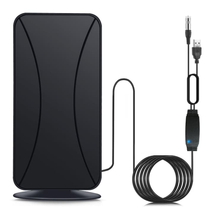 Antena HDTV interioara/exterioara, Negru