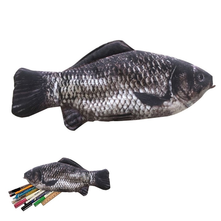 Simulare in forma de peste creion sac creion sac impermeabil creion sac peste monede portofel noutate creion sac interesant creion sac durabil papetarie sac cadou baieti fete scoala birou rechizite