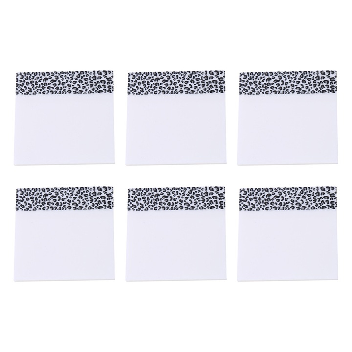 Set note adezive transparente HERUSI 75x75mm multicolor