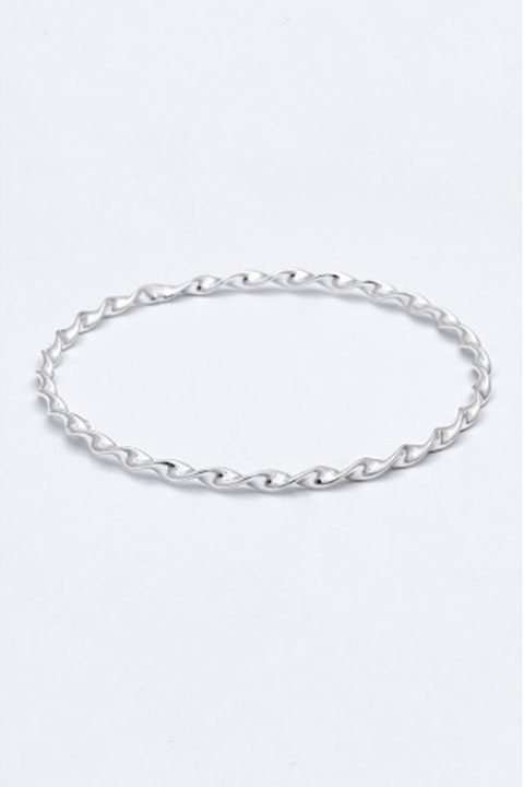 Rafaella, Bratara rigida din argint veritabil, Argintiu