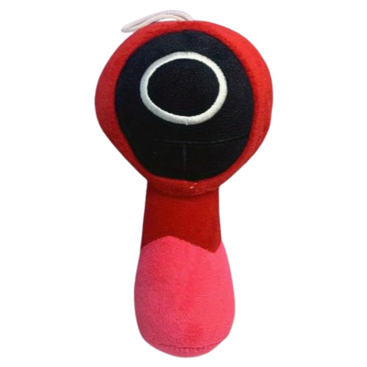 Игра калмари плюшена играчка тип спрунки кръг VICTINY® червено