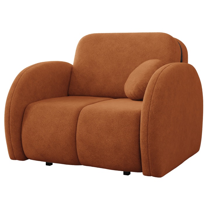 Canapea Clivia Comfy I, MIRJAN24, cupru, 103x102x85 cm