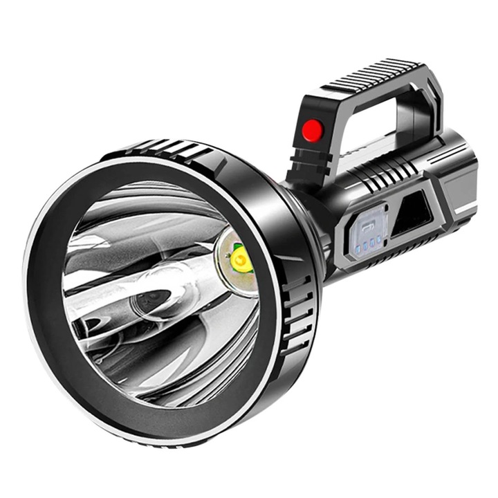 USB újratölthető hordozható lámpa, LED, műanyag, multifunkcionális, különböző méretek