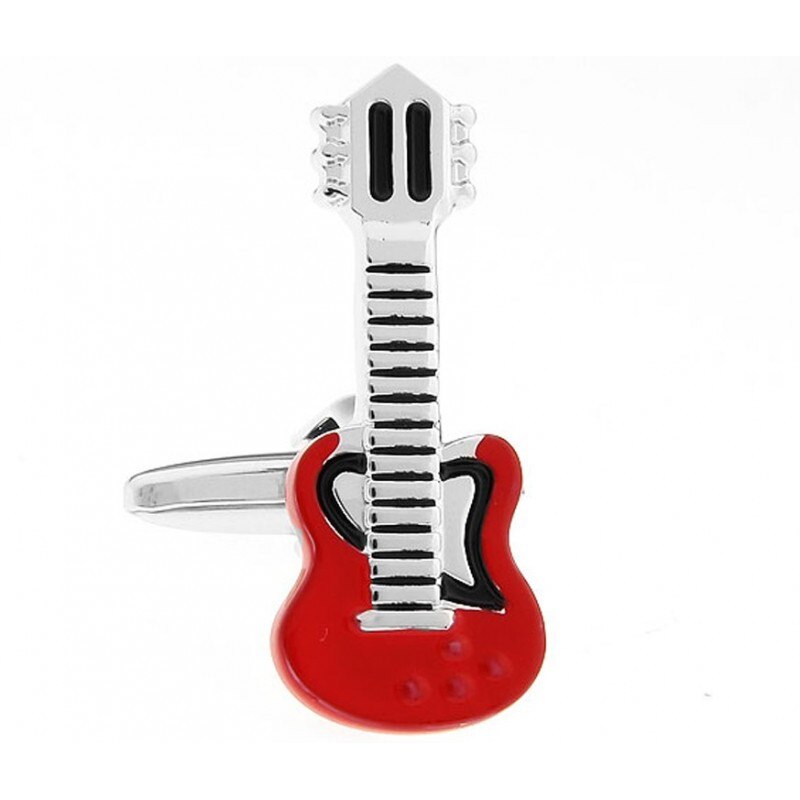 Butoni de camasa Chitara electrica rosie