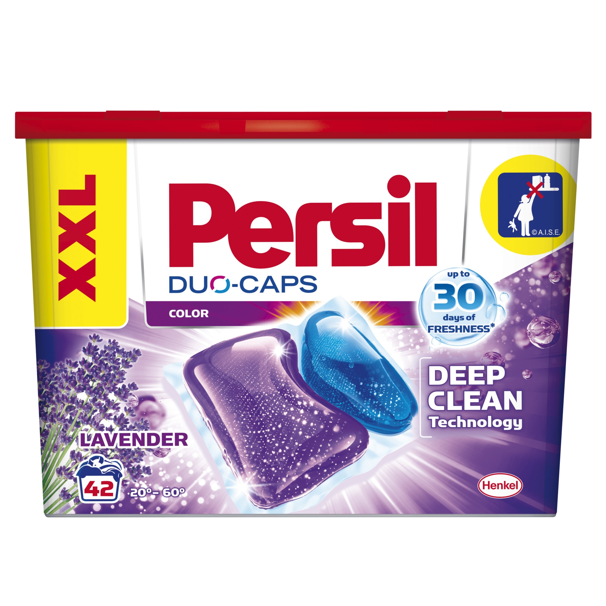 Detergent capsule Persil Duo-Caps Color Lavanda, 42 spalari