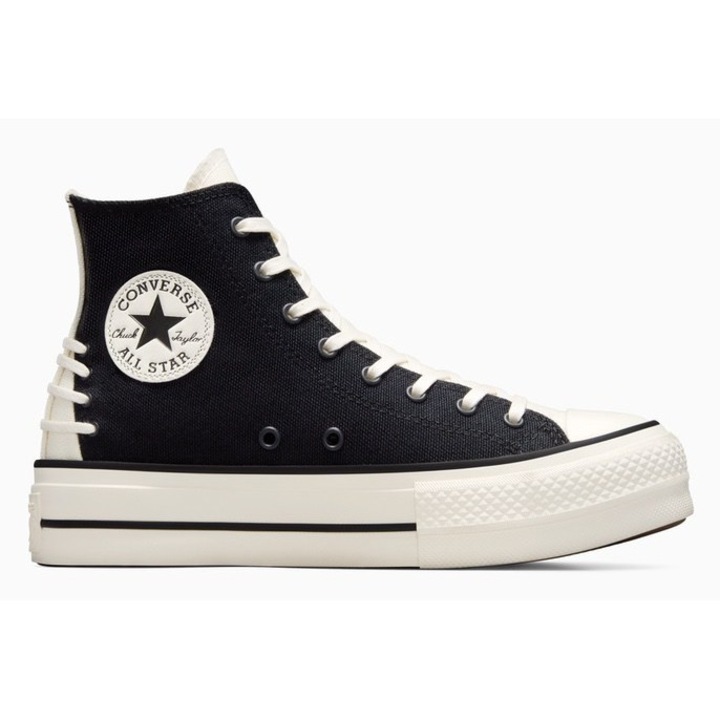 Pantofi sport Converse pentru Femei, chuck taylor all star lift, A12552C, Negru, Negru