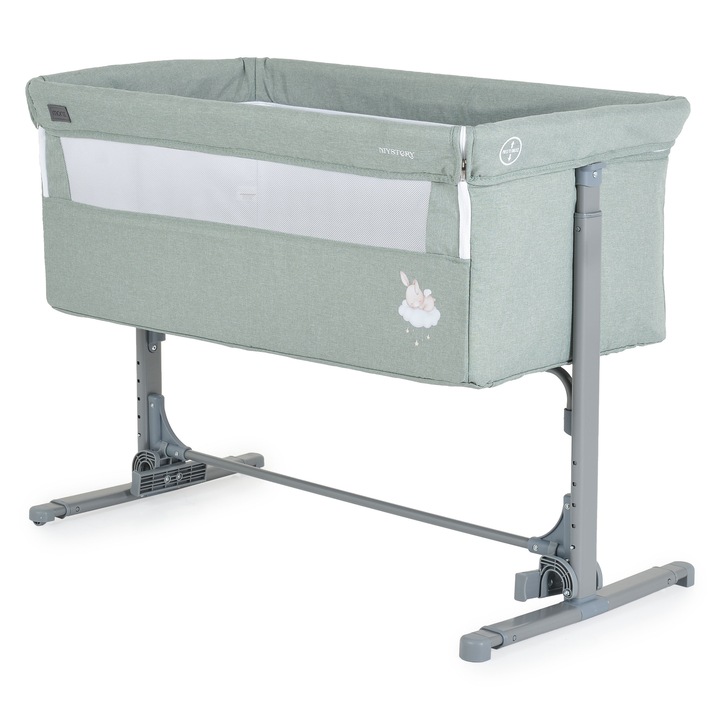 Mystery Babaöböl és Együttalvó, Ringatható Bölcső funkciós Kiságy Zöld
