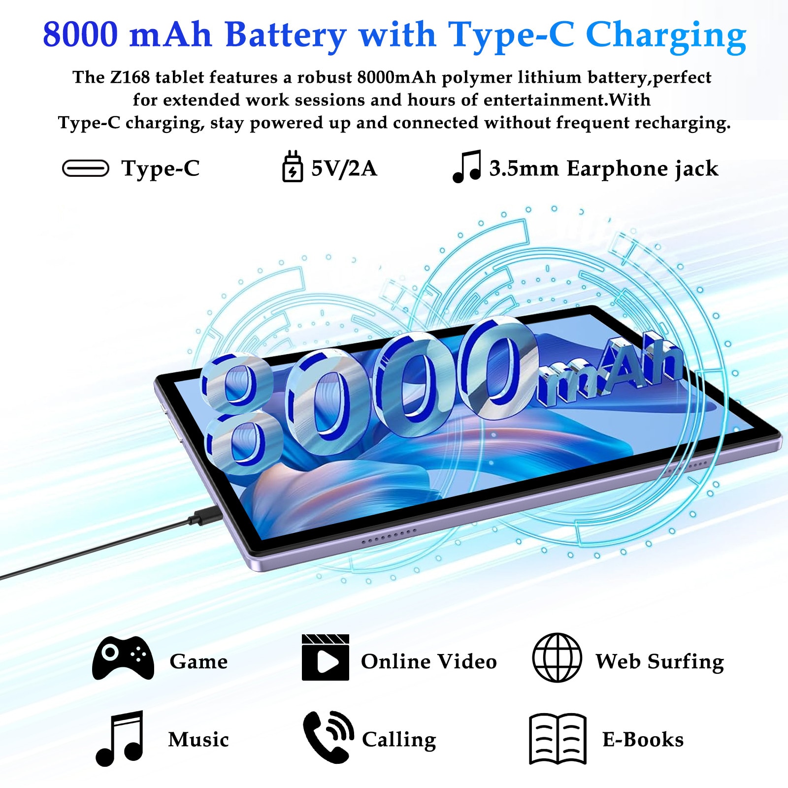 Tableta 10 inchi Android 14, marca ZIOVO, cu 22GB RAM+128GB ROM